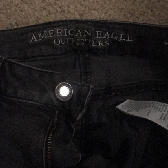 Black Distressed Jeans - Picture 3 of 4